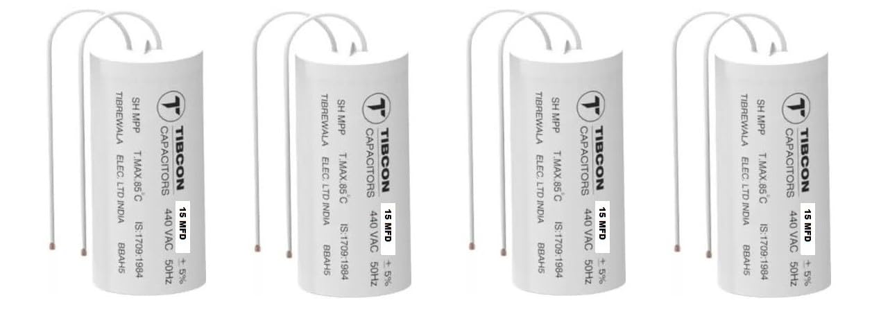 M&M HARIS 15 MFD 440V Tibcon Capacitor for Motor & Pumps (Pack of 4) (B0CDMFC1TP) Amazon Price History, Amazon Price Tracker