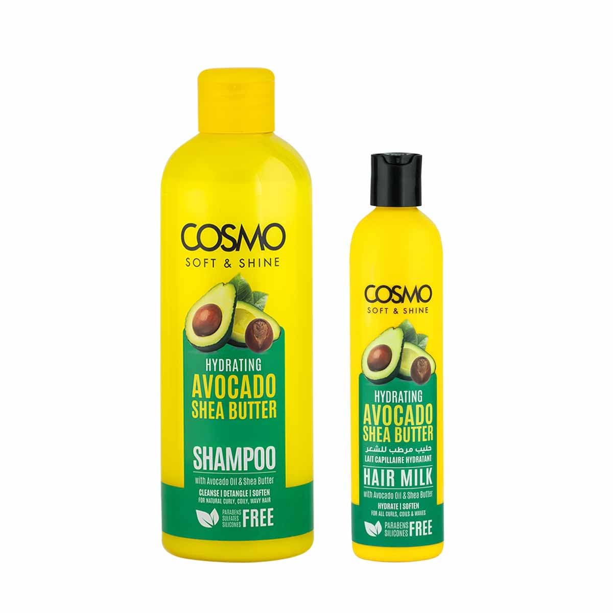 Cosmo Soft & Shine Avocado & Shea Butter Hydrating Hair Care Set | 480ml Shampoo + 250ml Hair Milk For Extra Conditioning | Moisture For Dry Hair | Nourishing Leave In Treatment | For All Hair Types-image-27