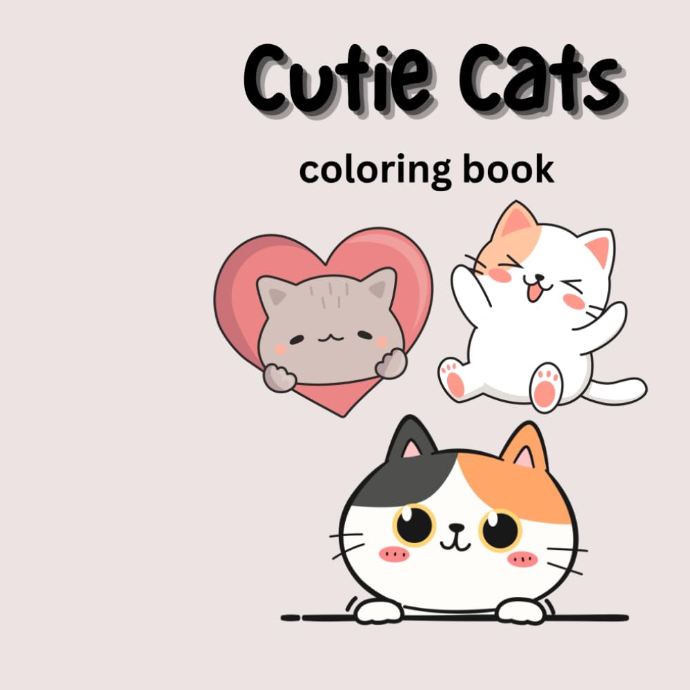 Cutie Cats: Cat coloring book