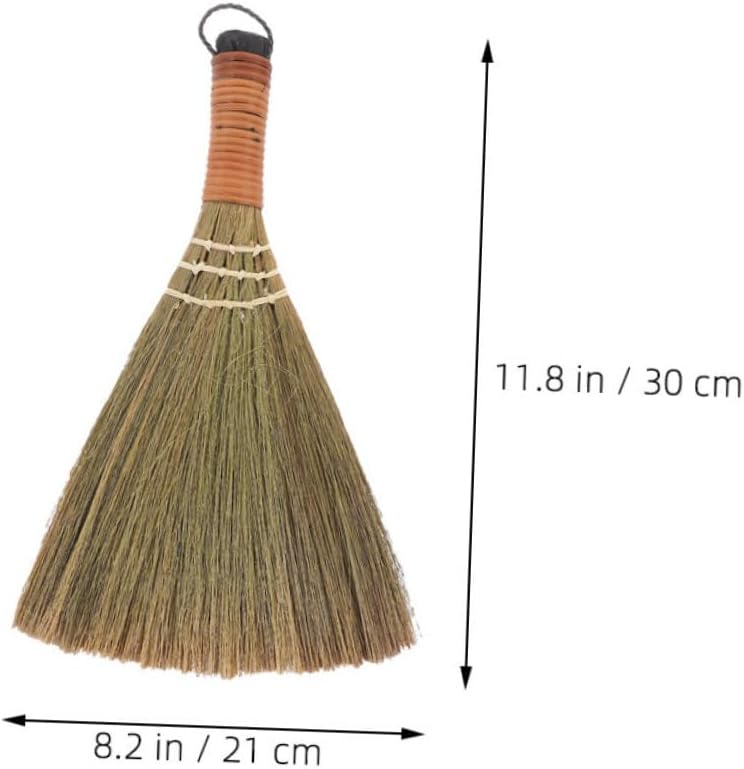 KICHOUSE 3pcs Lightweight Whisk Brooms for Gentle Sweeping of Wooden Floors Hand Brush with Hanging Loop Cleaning Tools for Home and Office Use
