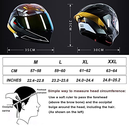 Bluetooth Full Face Motorcycle Helmet, Dot Approved Flip Up Anti-Fog Double Visor Helmet, Street Bike Helmet, Built-In Dual Speaker With Microphone, For Adults Men And Women M~Xxl #TOP6
