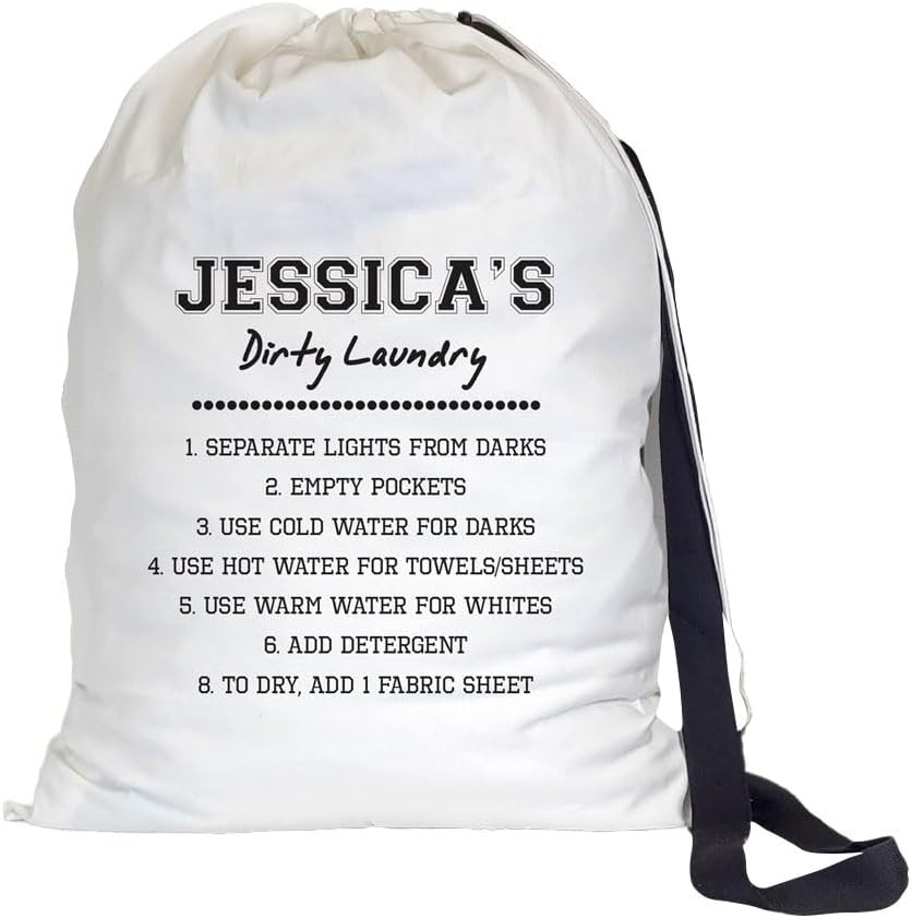 Personalized Any Message Large Laundry Bag