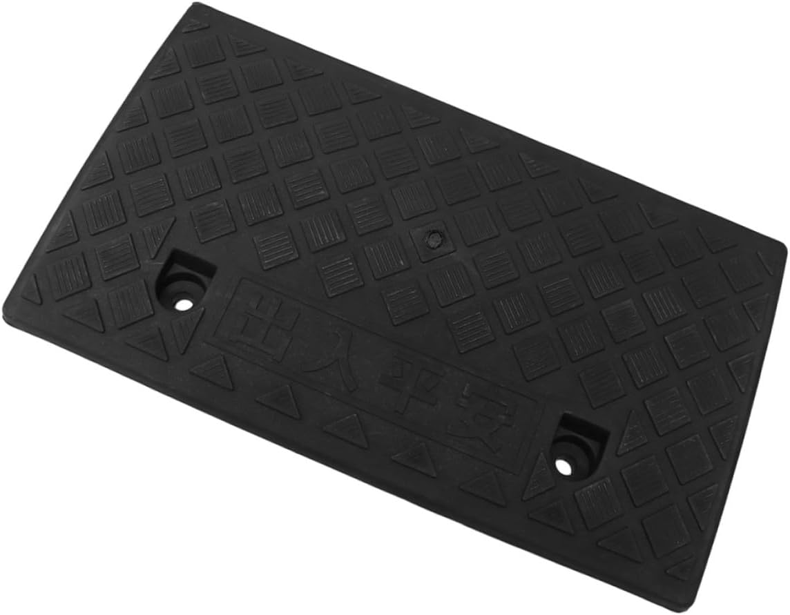 MAGICLULU Car Curb Ramp Vehicle Loading Ramp Plastic Slope Mat 50x27x9cm Black for Driveway Motorcycle Dock Threshold