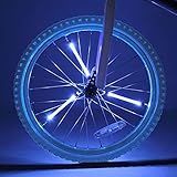 Brightz SpinBrightz LED Bike Spoke Tube Lights, Blue - 3 Light Decorations for 1 Wheel - Creates a...