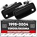 T1A Left Driver and Right Passenger Side Black Exterior Door Handle Pair Replacement for 1995-2004 Toyota Tacoma 69220-35020 69210-35020