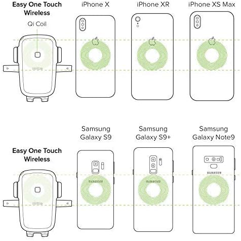 iOttie Easy One Touch Qi Wireless Charger CD Slot Mount || Fast Charge for Samsung -Galaxy S10 E S9 S8 Plus Edge, Note 9 & Standard Charge for -IPhone XS Max XS 8 Plus & Qi Devices | + Dual Charger