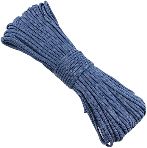 PSKOOK 100 FT (31 Meters) Paracord 7 Strand 4mm Assorted Colors of Tactical Parachute Rope for Outdoor Camping