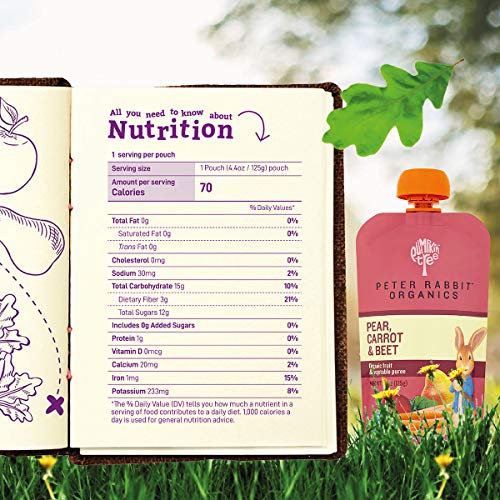 Pumpkin Tree Peter Rabbit Organics Beet, Carrot And Pear, 4.4 Ounce (Pack Of 10) #TOP2