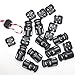 20 Pack Plastic Cord Locks, FineGood End Spring Toggle Stopper Slider, 10 Pcs Sing-Hole, 10 pcs Double-Hole (Black)