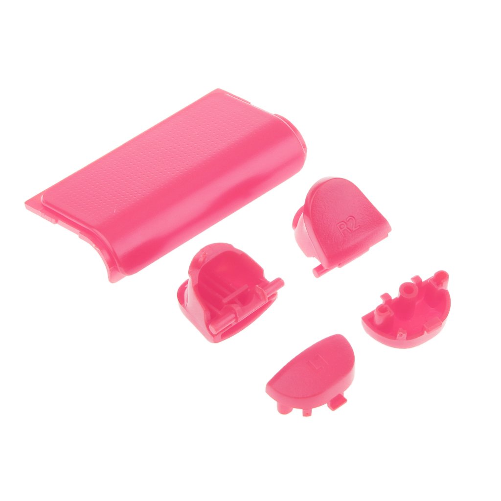 Pink Bullet Button Thumbstick D-pad L R Mod For PS4 Playstation Controller