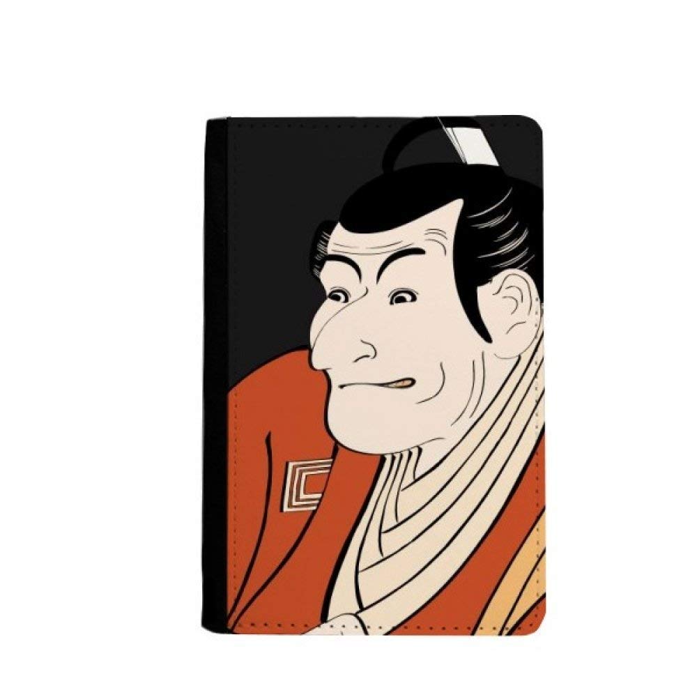 Porte-cartes japonais homme compact anti encombrement motif kimono traditionnel