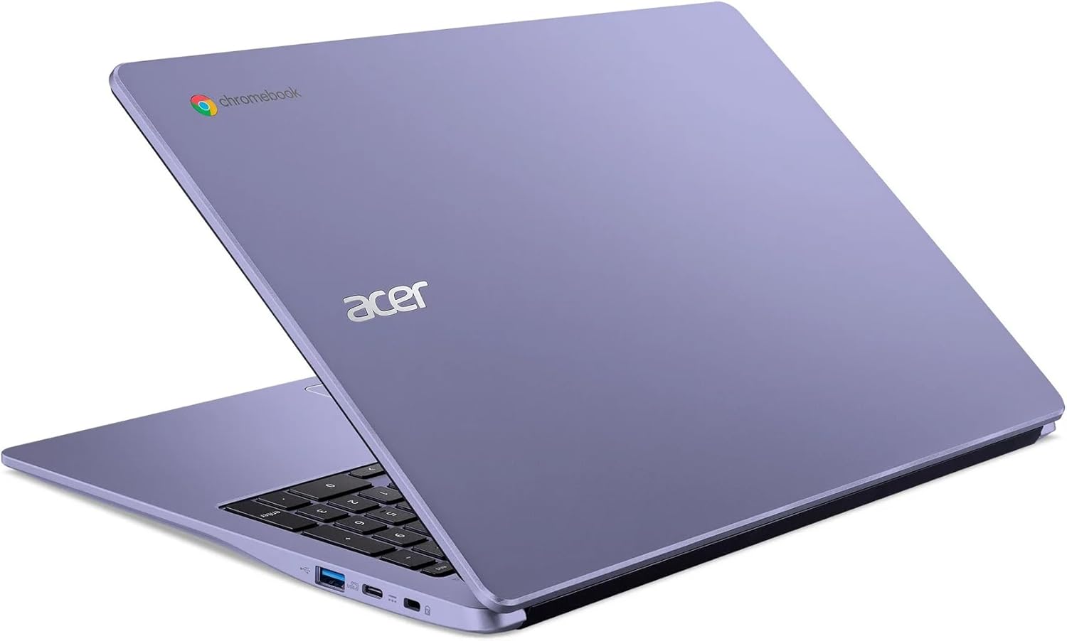 acer Chromebook 315 15.6 inch Laptop, Intel Processor N4500, 1.1 GHz, 4GB RAM, 64GB eMMC, Chrome OS, Proctective Sleeve Included, Moonstone Purple with TGY Accessories