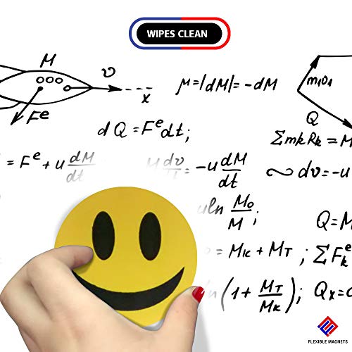 Smiley Face Dry Erase Whiteboard/Chalkboard Eraser With Magnetic Backing! Assorted Colors! (Yellow) #TOP3
