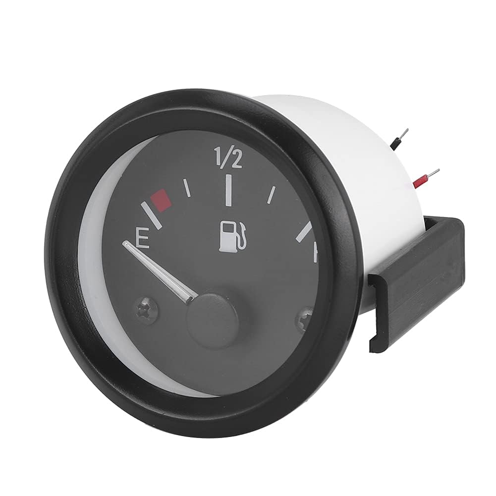 Misuratore Carburante Aramox, Misuratore Carburante 2 Pollici con Indicatore Puntatore Sensore Livello Carburante Parti Universali 12V
