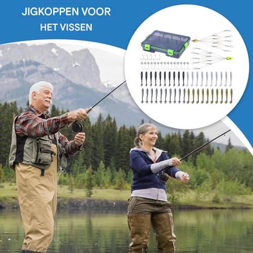 Ensemble d'appâts pour pêche en mer et eau douce avec boîte portable