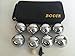 73mm Metal Bocce/Petanque Set with Gold and Silver balls and black bag - single