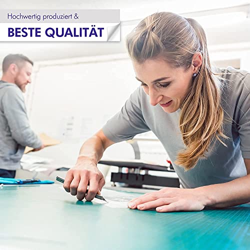 Indigos UG - Wandschutzfolie 5m Rolle 63 cm breit - Spritzschutz gegen Tierkot, Schmutz und Feuchtigkeit - für Wände, Möbel, Haus, Schule, Kita oder Büro