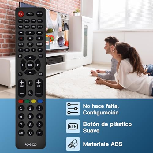 MYHGRC Mando Universal para TV/DVD/BLU-Ray/Reproductores de Streaming/Audio, Mando Universal para Samsung LG Philips Sony TV - imagen 6