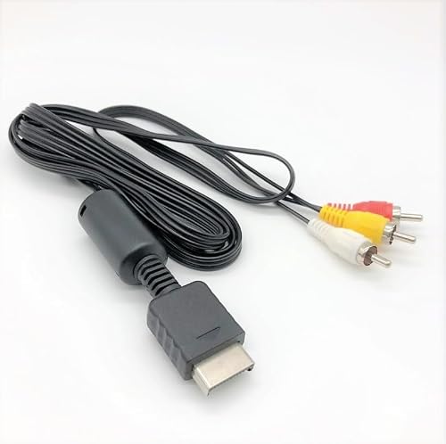 PS2 / PS3 AV Cable – RCA Composite TV Connection Cable