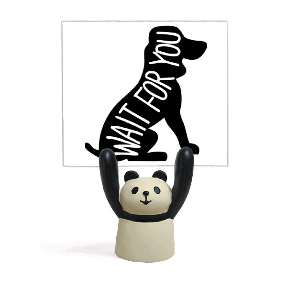 Pince-note rigolo chien noir panda - Une idée cadeau originale - 4