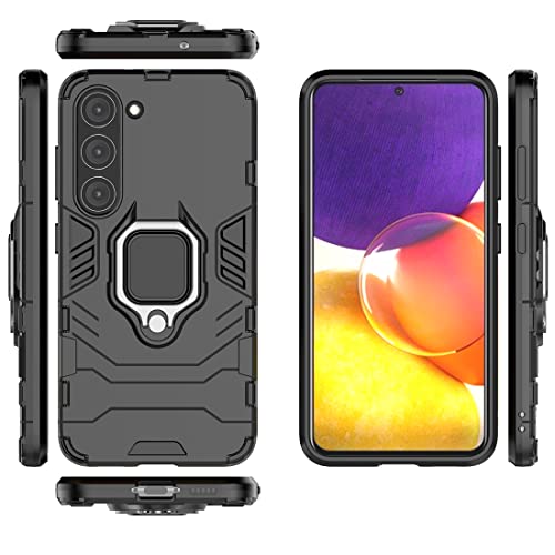Compatible Samsung Galaxy S23 5G Coque Résistante Anti Choc avec Anneau Bague Anti Chute béquille [Novago] - vue 3