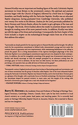 Christ Exalted: Pastoral Writings Of Hanserd Knollys With An Essay On His Eschatological Thought (12) (Monographs In Baptist History) #TOP1