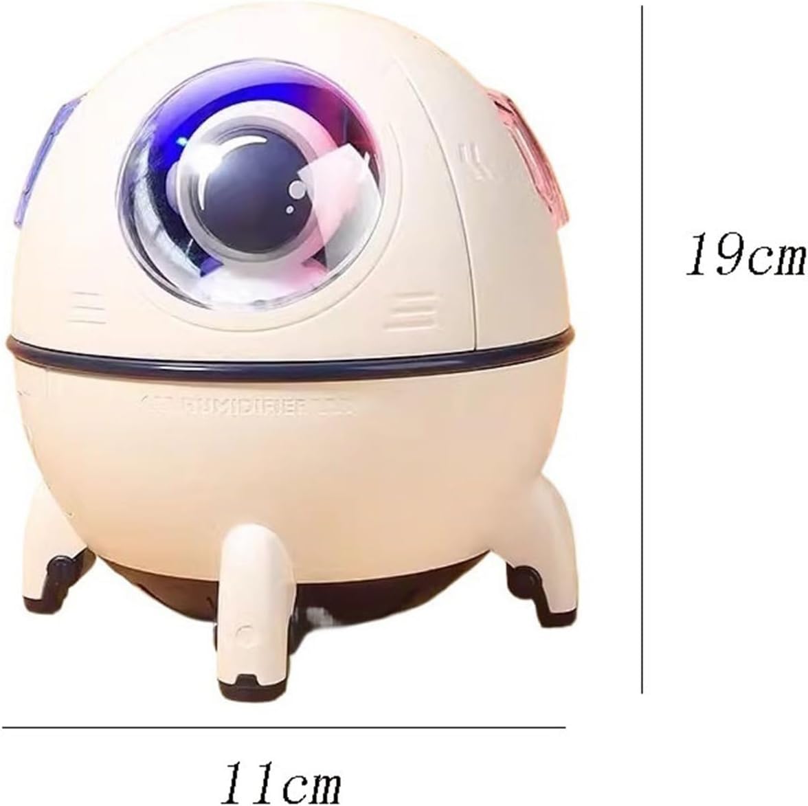 per Uso Domestico Umidificatori 220ML Desktop Mini Umidificatore Dormitorio Studenti con Silenziosa Camera da Letto Comodino Umidificatore Idratante Spruzzatore Umidificatori(White)