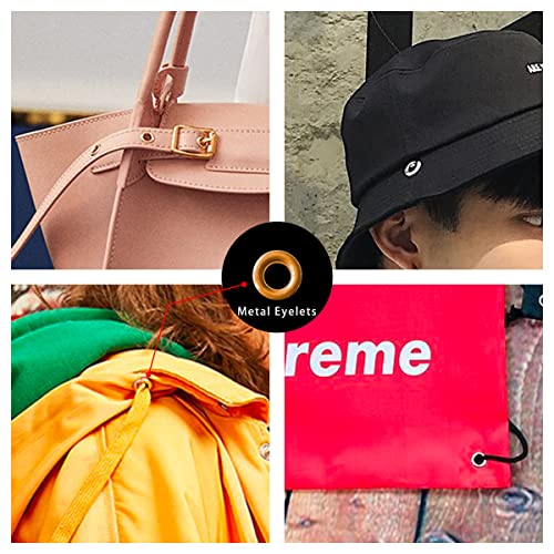 Meikeer Metal Grommets Kit 3/16 Inch 400Pcs Metal Eyelets Kits Shoe Eyelets Grommet Sets For Shoes Clothes Crafts Bag Diy Project With Storage Box (4 Colors) #TOP4