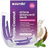 esmile Strisce Sbiancanti Denti Viola Dry con PAP, Cocco, 28 Strisce...