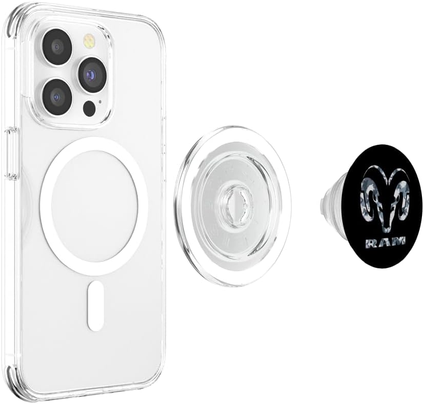 RAM Trucks Winter Camo Logo PopSockets PopGrip for MagSafe
