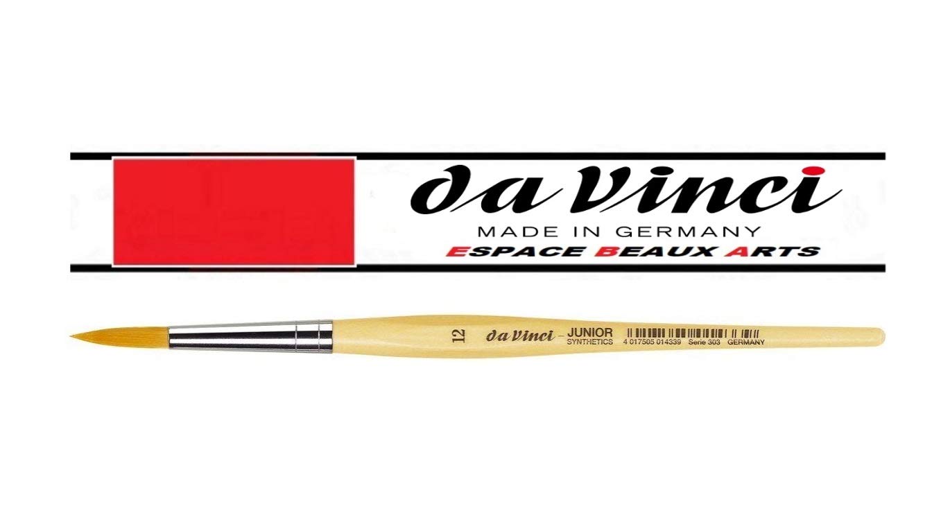 Davinci GH303 Junior Synthetics Malerpinsel, rund Serie 303, Set 9 pcs, 1, 2, 3, 4, 5 6, 8,10,12