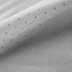 Tela Duo Para Cortinas Tejido por Metros,Visillo Plumeti Blanco, Ancho 2,80Mtrs. 1 Mtr.