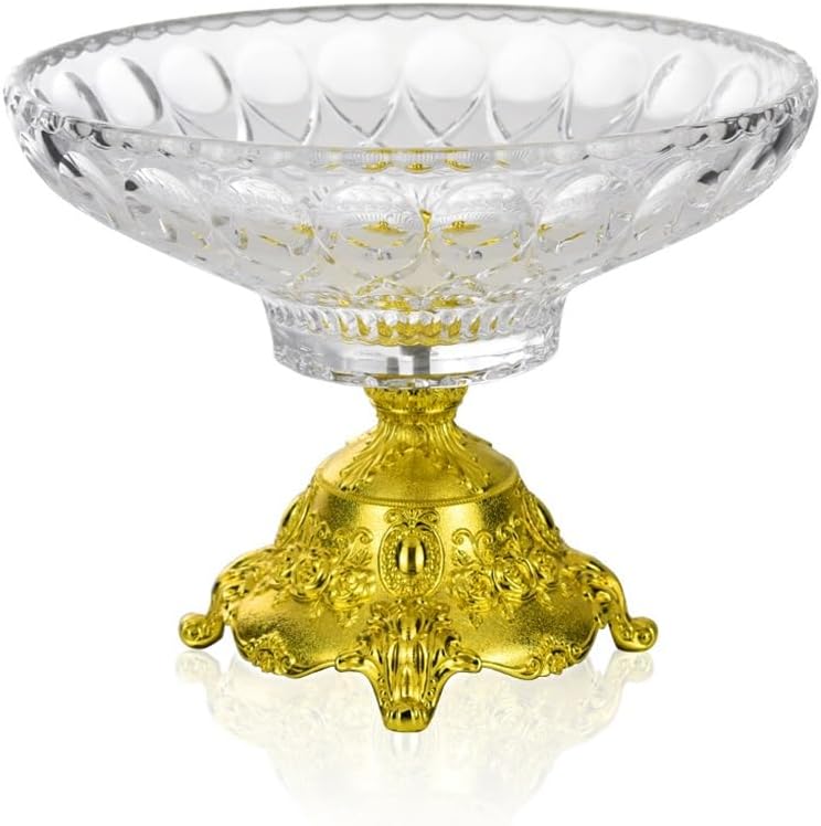 Eight Flowers Fruit Plate Hardware Base Tall European Living Room Wedding