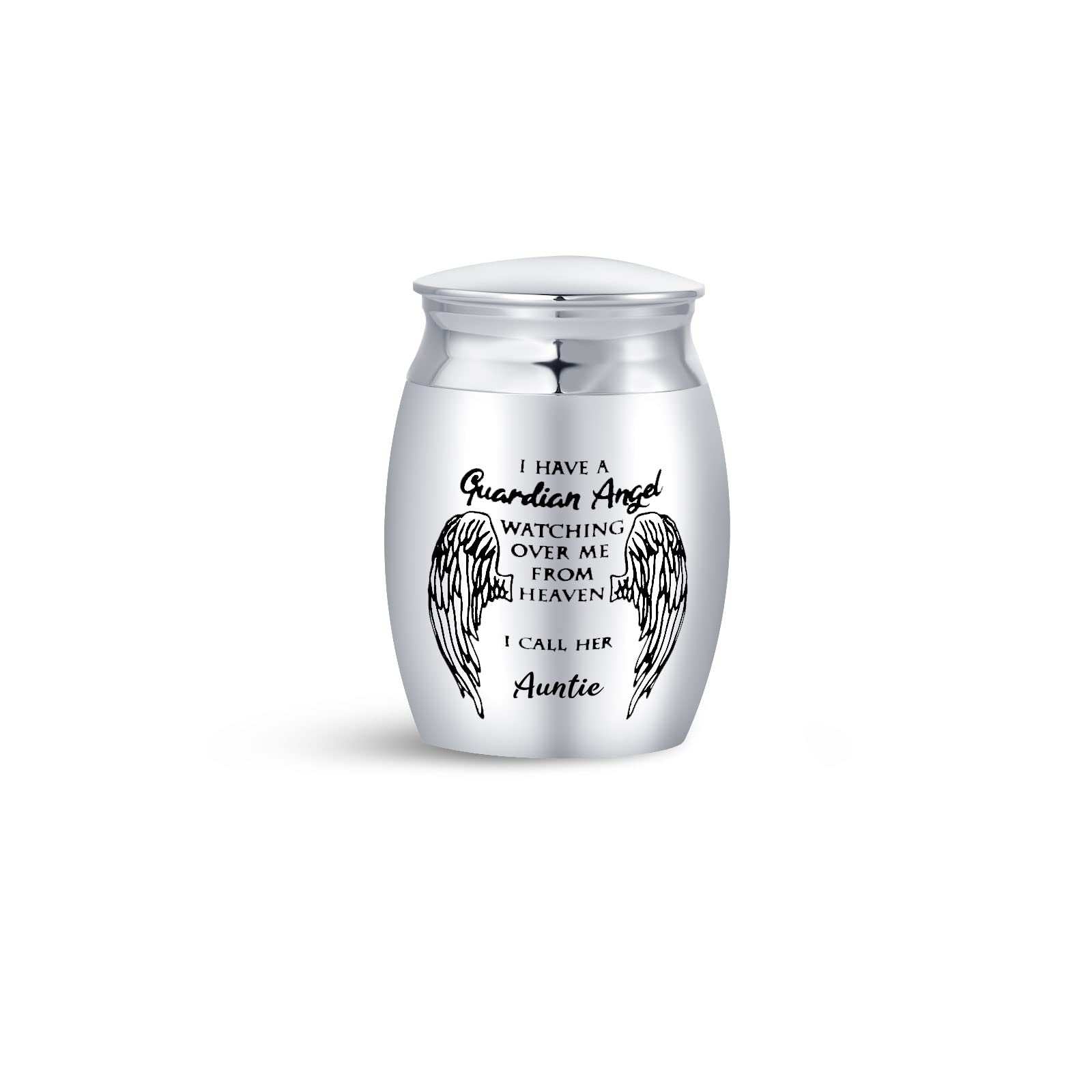 Lsxab I Have A Guardian Angel Cremation Urn For Dad Mum Grandma Ashes Small Adult Memorial Funeral Share Mini Urns (Auntie)