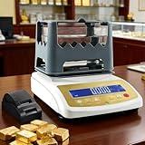 BANGBANGJI Probador de Densidad de Oro, Detector de pureza de Oro, precisión de 0,001 g/cm³ para Oro y Plata, Apto para Pruebas de Densidad de Oro, Plata, Paladio y Platino MDJ600K+Printer