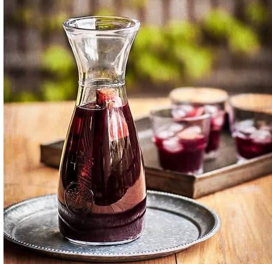 Caraffa Brocca In Vetro Da 0,25 Litri - Set Da 12 Pezzi Per Ristorante, Agriturismo, Osteria