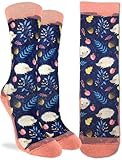 Good Luck Sock Women's White Hedgehogs Socks, Adult, Shoe Size 5-9