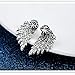 4 Pairs Retro Stereo Angel Wings Earrings for Women Fashion Feather Zircon Earrings Jacket Punk Gothic Jewelry (wing)