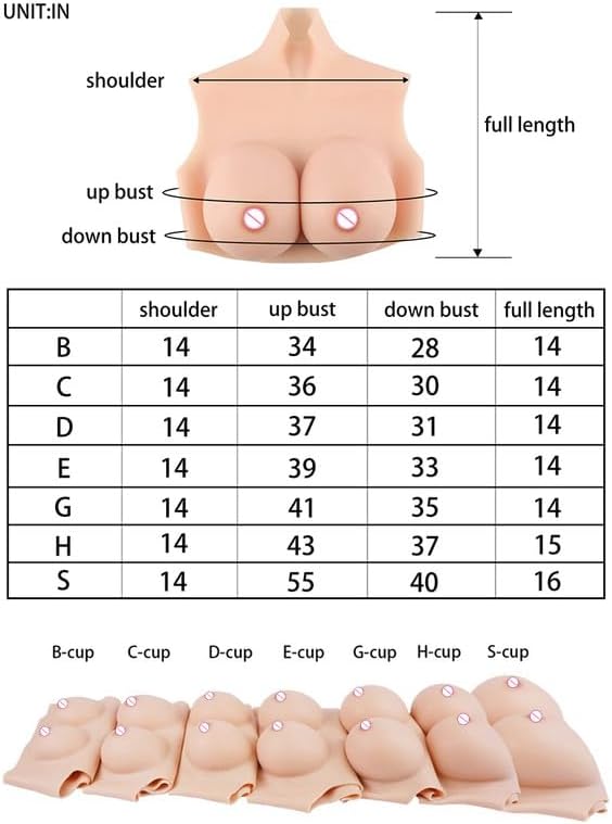 Miniatura 4 de FUN & CARE Pechos falsos Pechos de silicona Pechos de silicona para travestis Placas de pecho pechos falsos Cosplay