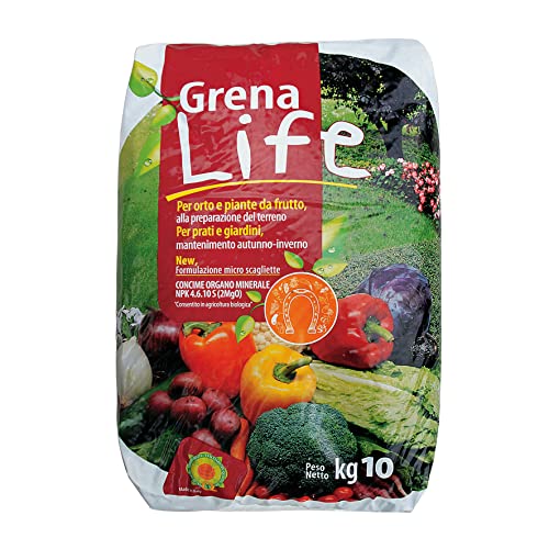 GRENA LIFE 10 KG Fertilizzante Concime Organo-Minerale NPK