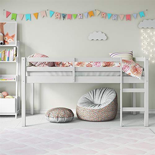 Dorel Living Milton Junior Twin Loft Bed, White #TOP6