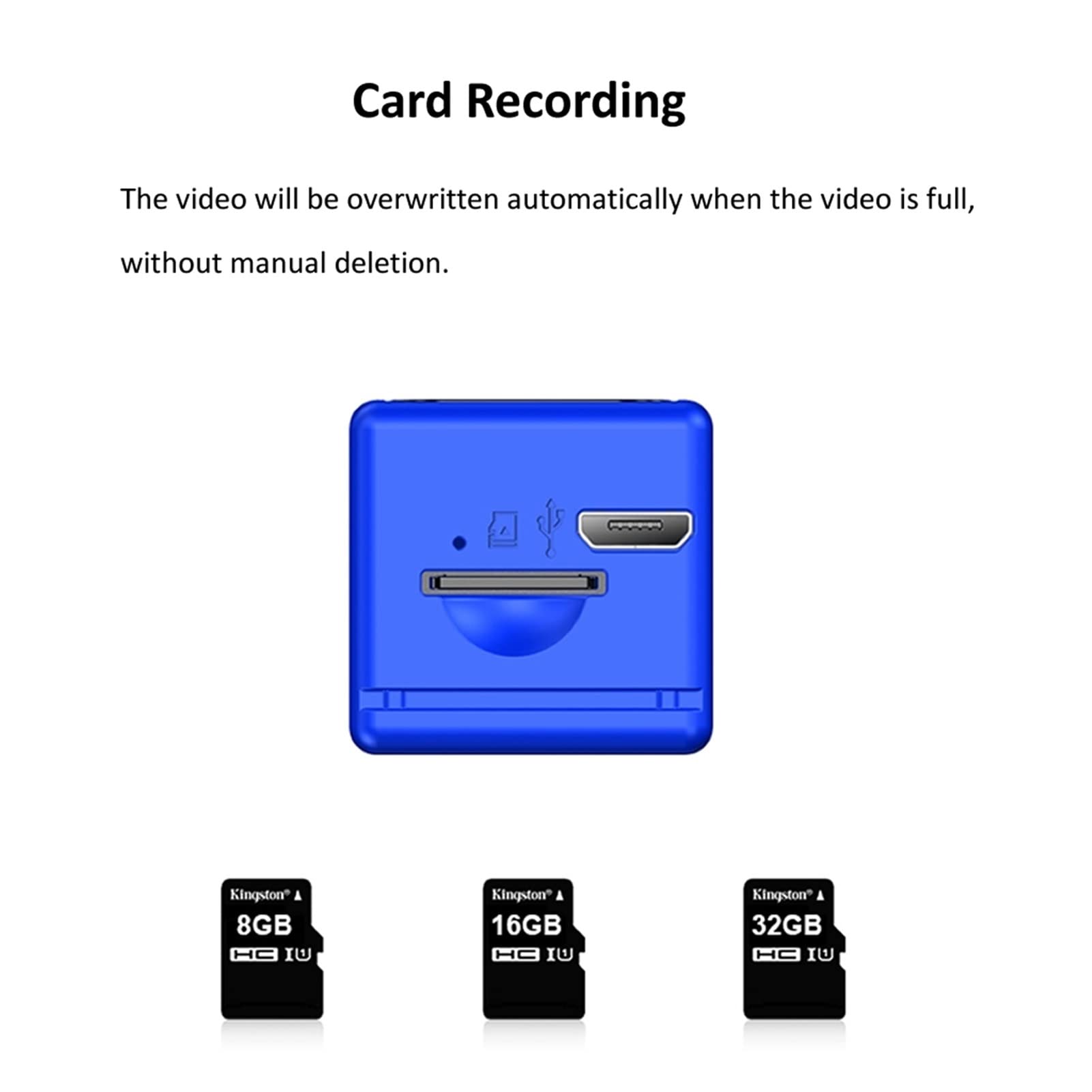 Bodycam, FX01 HD. Mini macchina fotografica IP. PICCOLO CAM CAM 1080P Sensor Night Vision Camcorder Micro Videocamera DVR DV. Videocamere registratore(Add 16GB TF Card,Blauw)