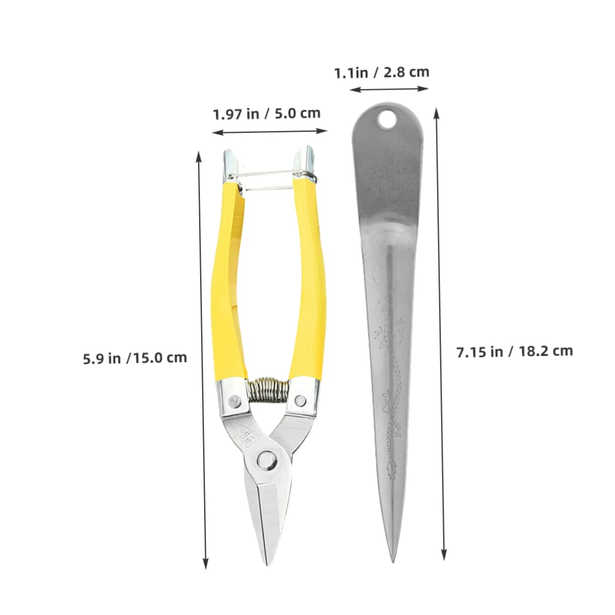 PLAFOPE 1Set Wicker Repair Tool Rattan Weaving for Outdoor Furniture Repair Includes Durable Scissor and for Fixing Wicker Baskets and Chairs