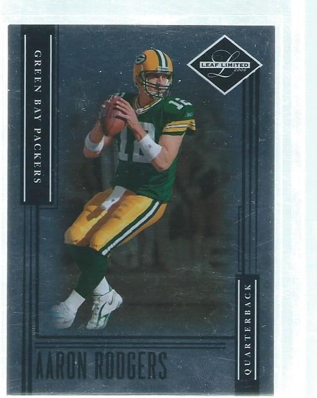 Aaron Rodgers 2006 Donruss Playoff Leaf Limited Silver Foil #d 596/799 - Football Cards