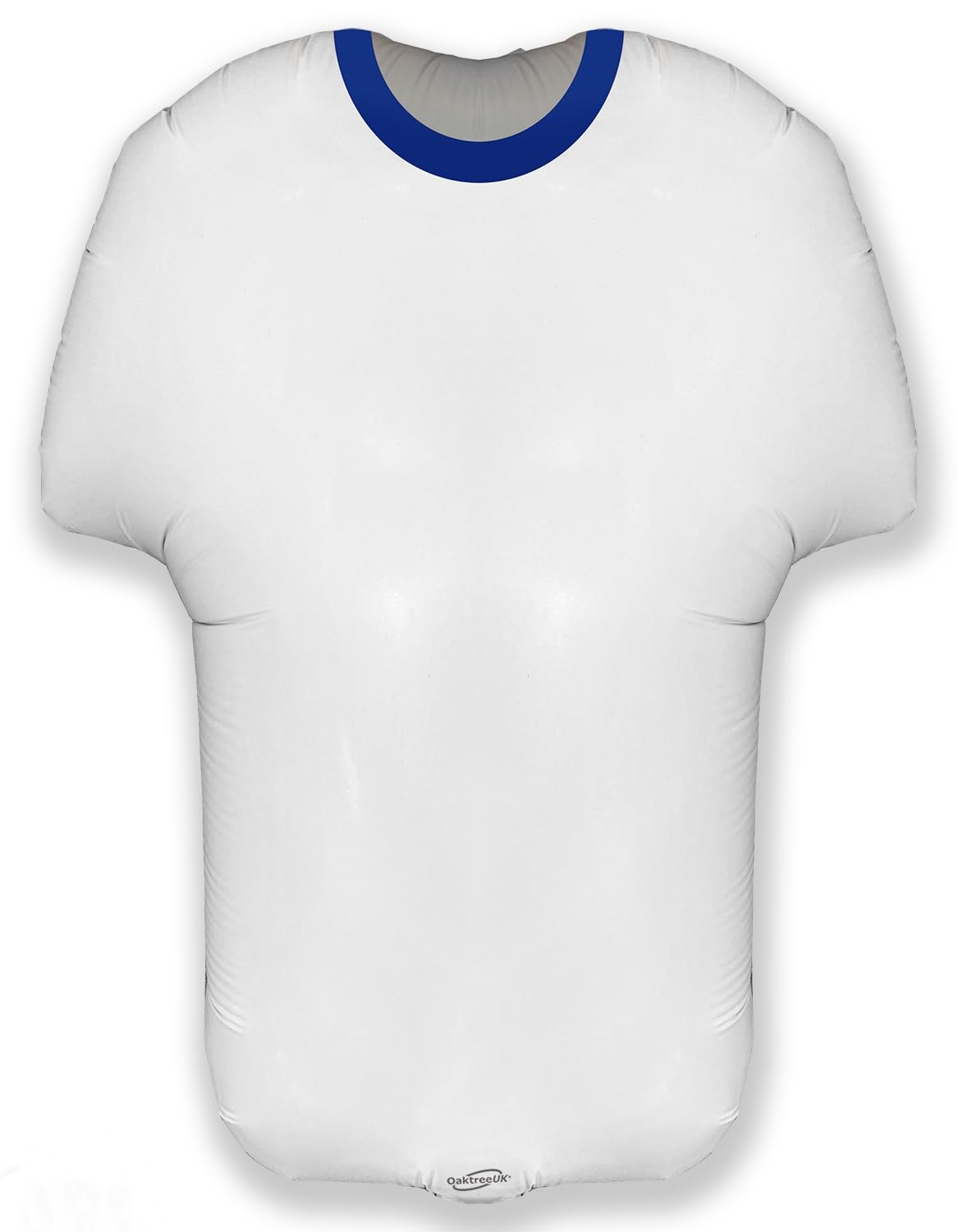Oaktree 24" Shape Sports Shirt White/Blue Foil Balloon