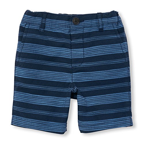 The Children's Place Baby-Boys' Li'l Guy's Plaid Flat Front Shorts