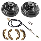 Buggies Unlimited 1996-2008 Electric Model EZGO TXT Deluxe Brake Golf Cart Maintenance Kit - Includes Brake Drums,Brake Cables & Brake Shoes