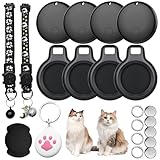 GPS Tracker Tag Android 4 Pack, for Google Find Hub App (Android ONLY), No Subscription/Monthly Fee Car Trackers Smart Tags for Vehicles, Pet Item Finder Tracking air tag for Cat Collar Dog Luggage