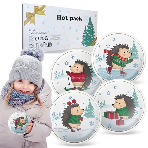 Handwärmer,Taschenwärmer,Wiederverwendbar Handwärmer Kinder Knicken 4er Set für Kalte Tage