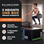 BalanceFrom 3-in-1 Foam Plyometric Jump Box for Home Gym, Multiple Heights. - Image 2